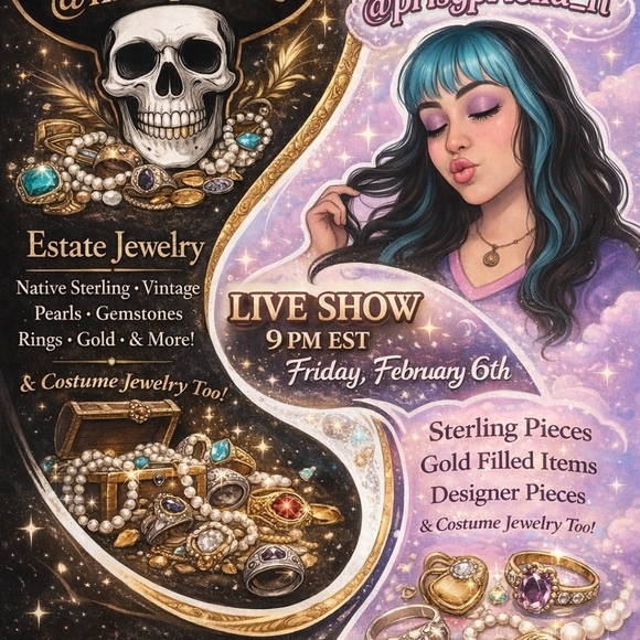 That flawless hustle Jewelry - TONIGHT!!! Pricilla & Marq TOGETHER!!! Join us Friday at 6pm Pacific. 2/6/26
